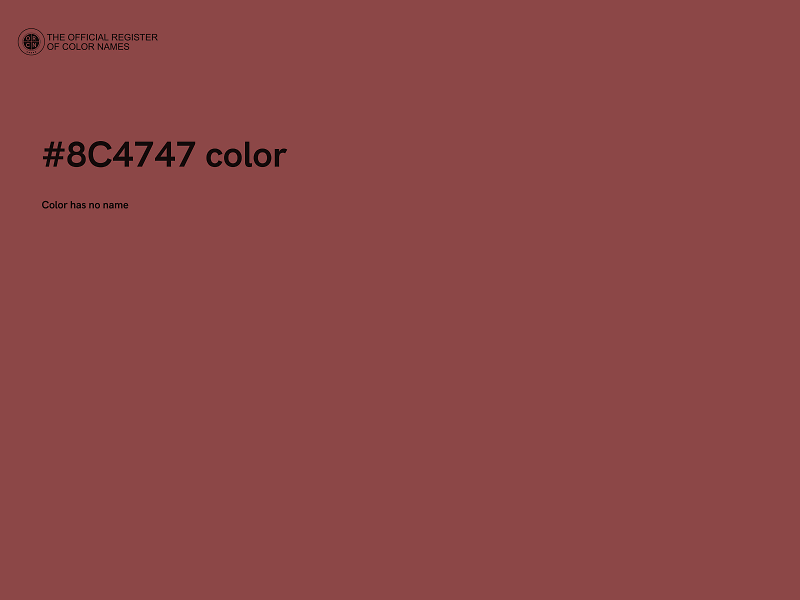 #8C4747 color image