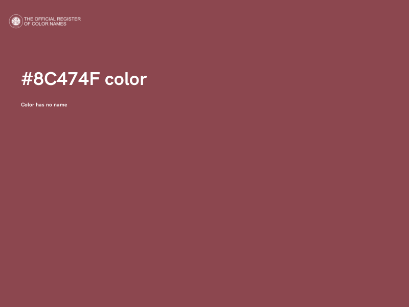 #8C474F color image