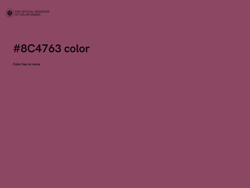 #8C4763 color image