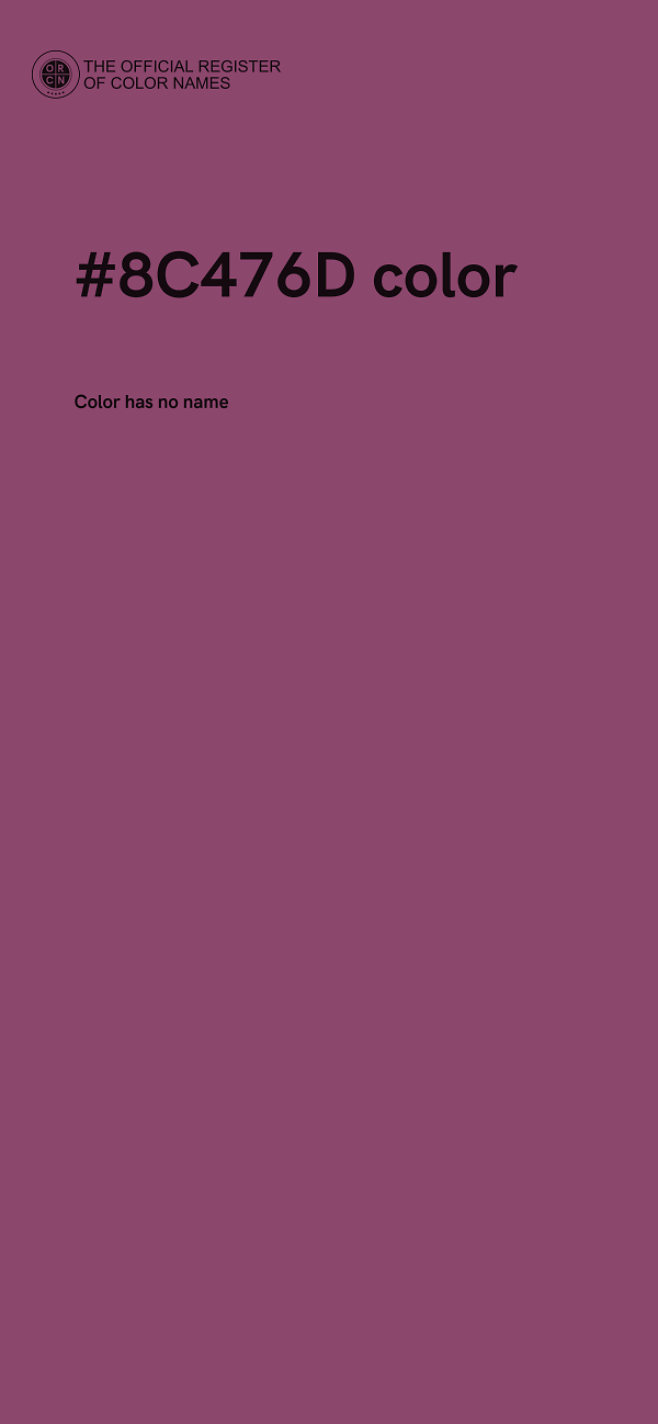 #8C476D color image