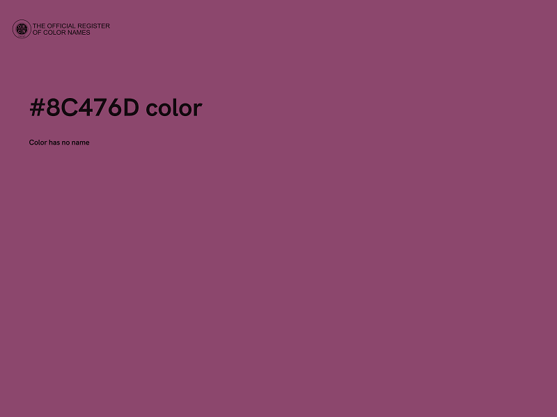 #8C476D color image