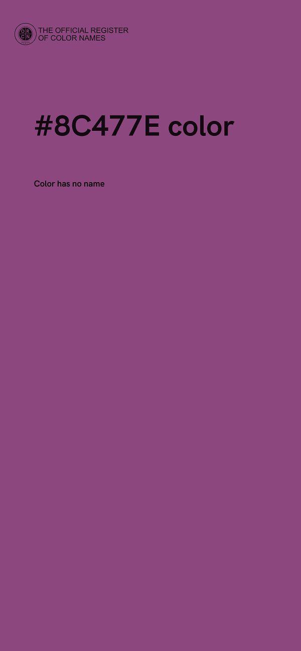 #8C477E color image