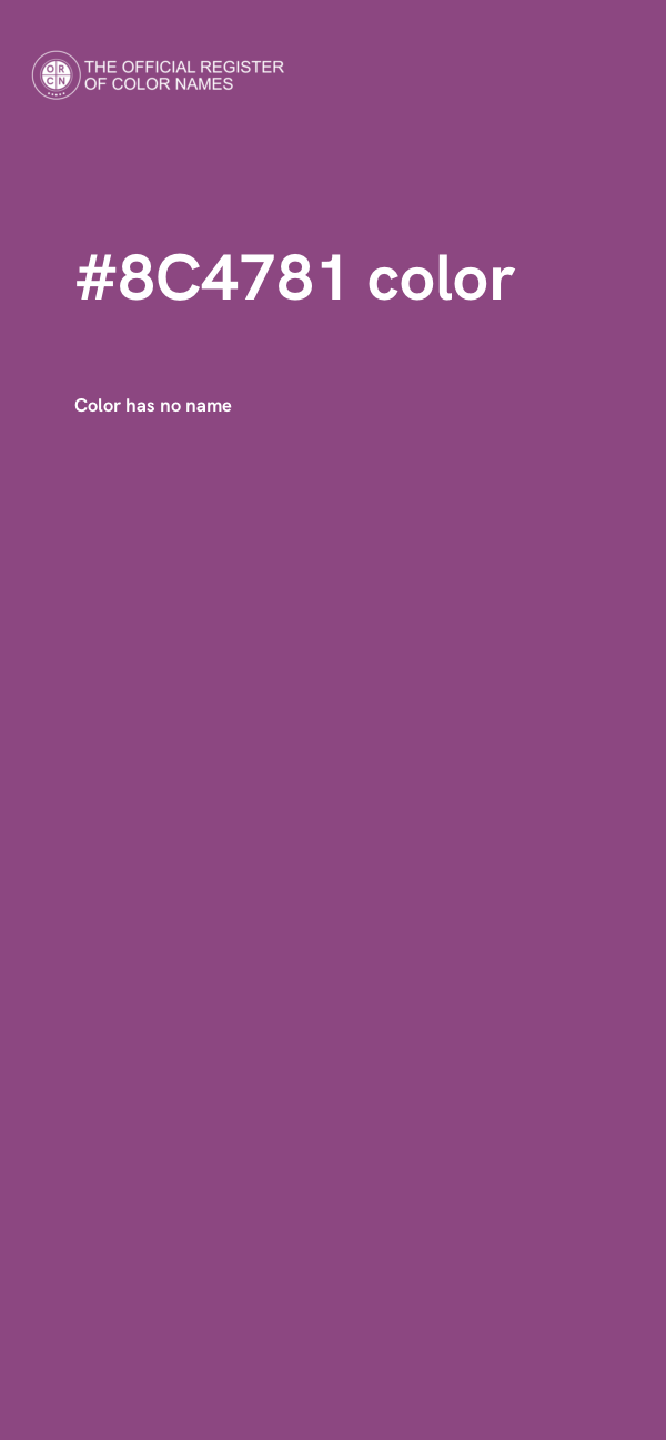 #8C4781 color image
