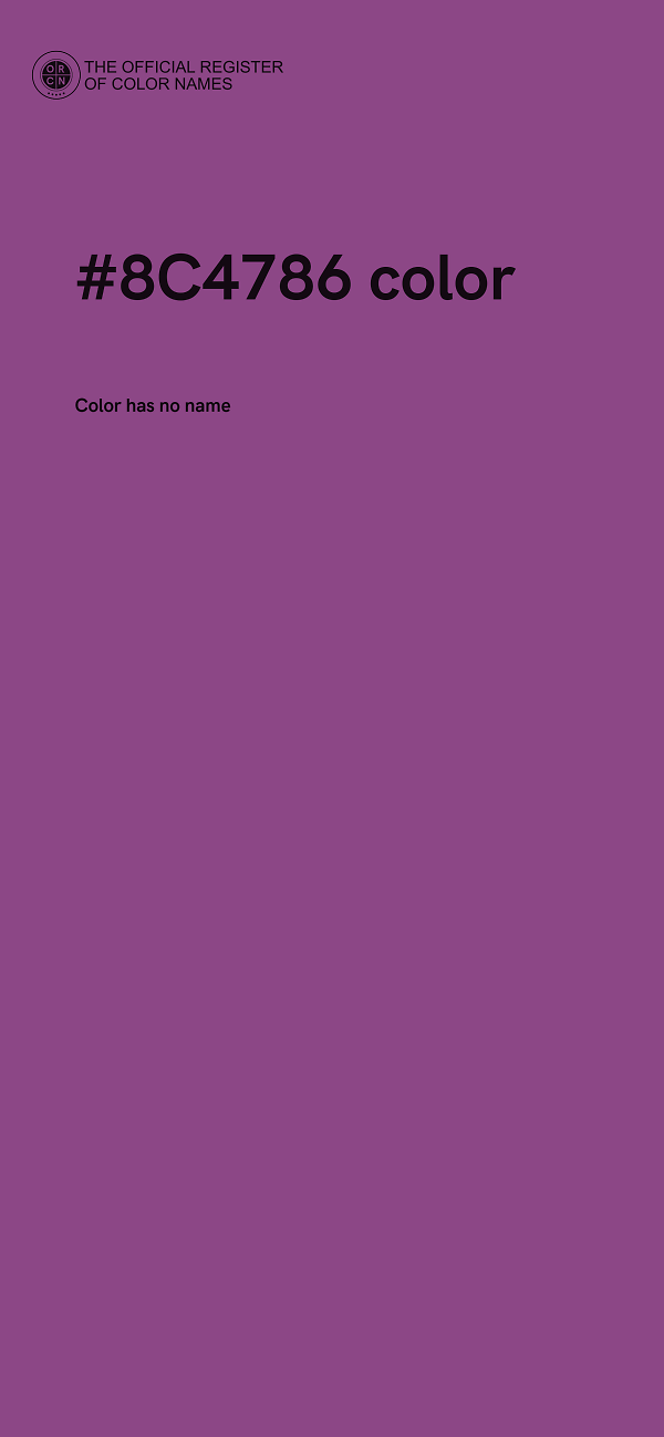 #8C4786 color image