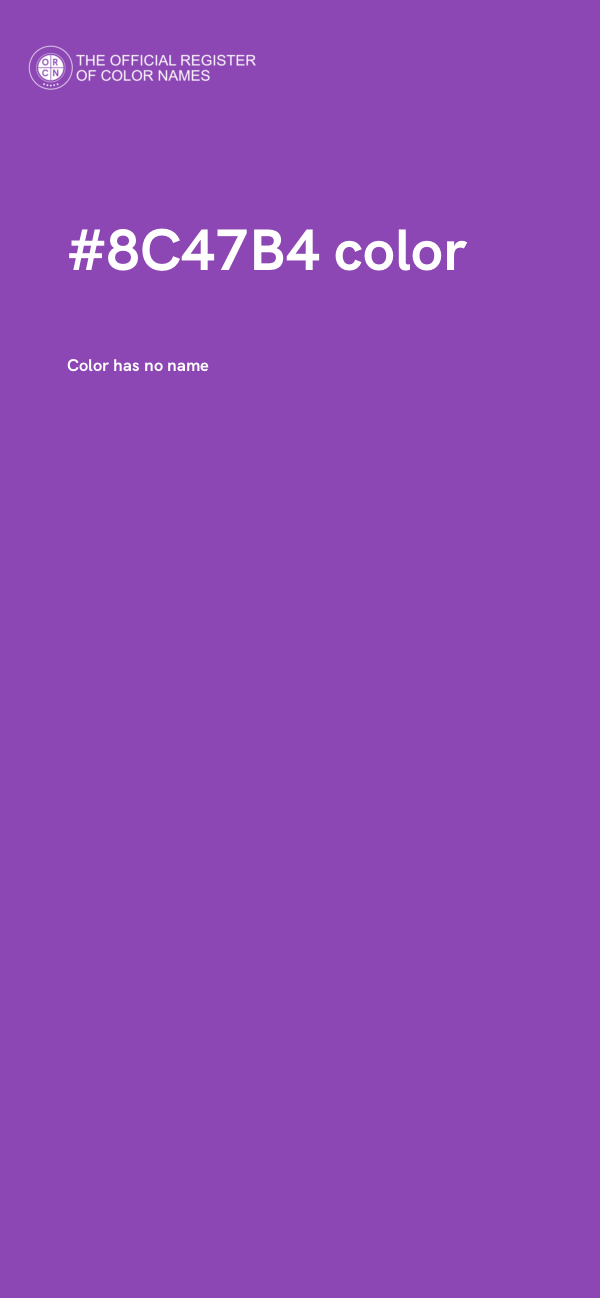 #8C47B4 color image