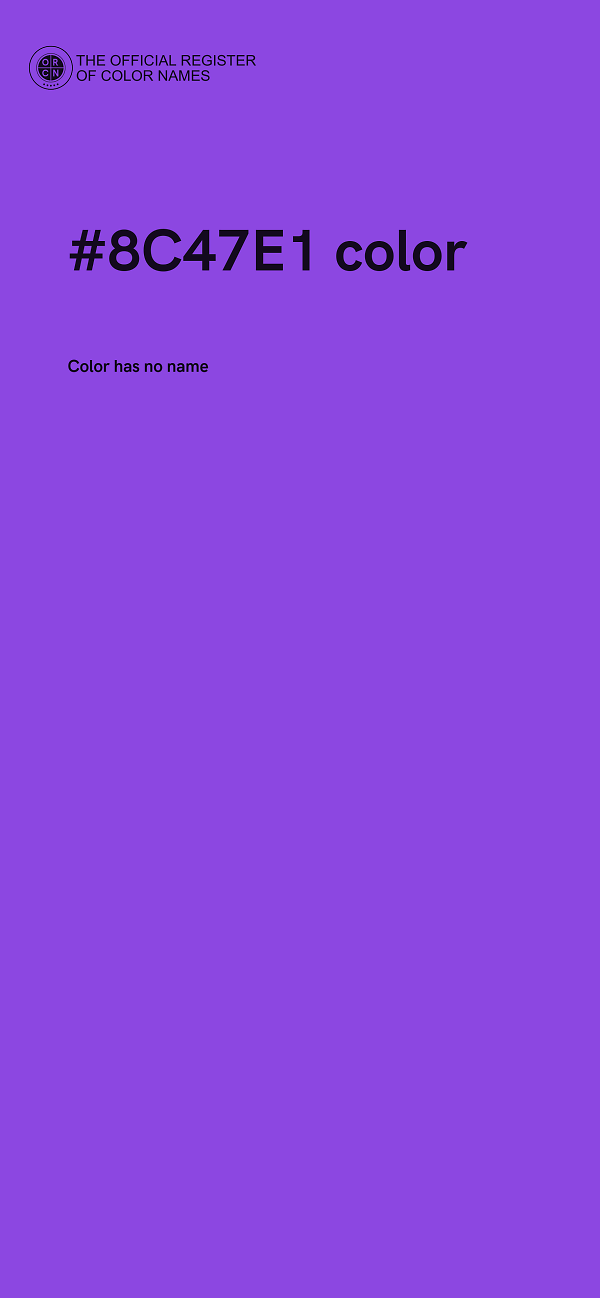 #8C47E1 color image