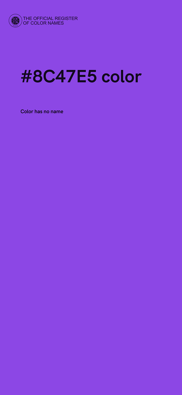 #8C47E5 color image