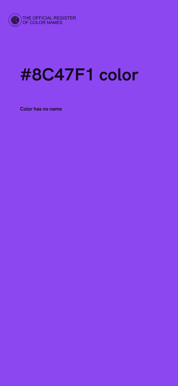 #8C47F1 color image