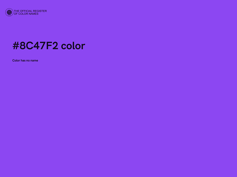 #8C47F2 color image