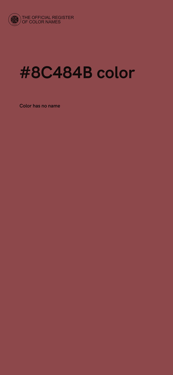 #8C484B color image
