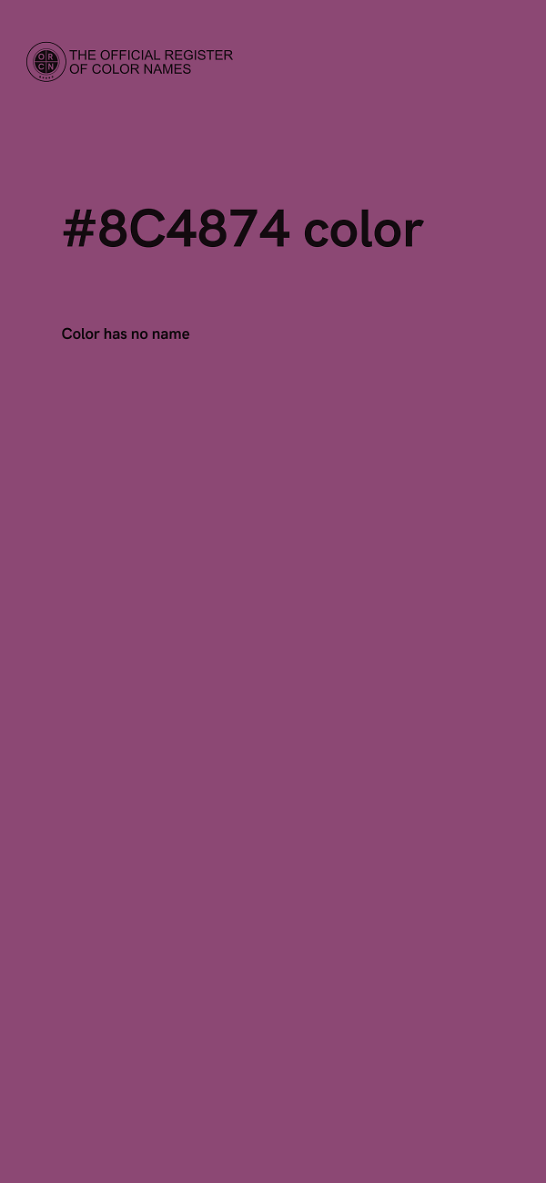 #8C4874 color image