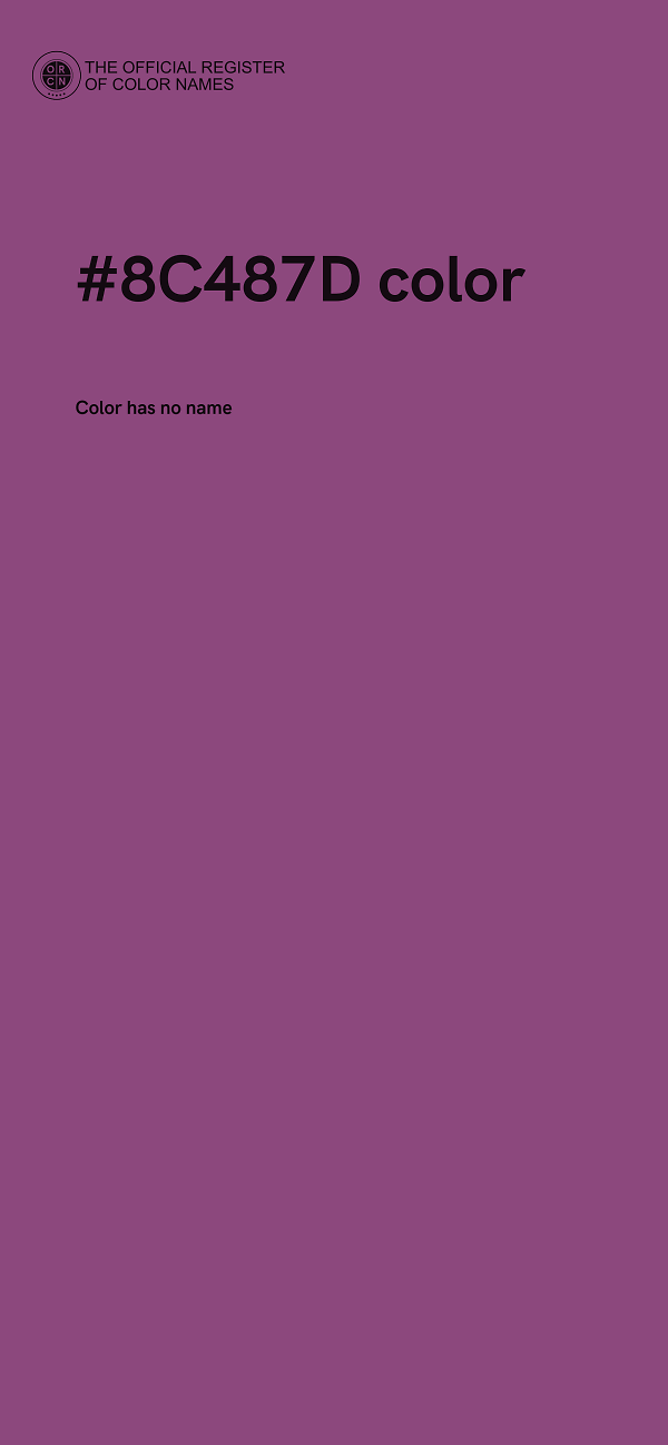 #8C487D color image