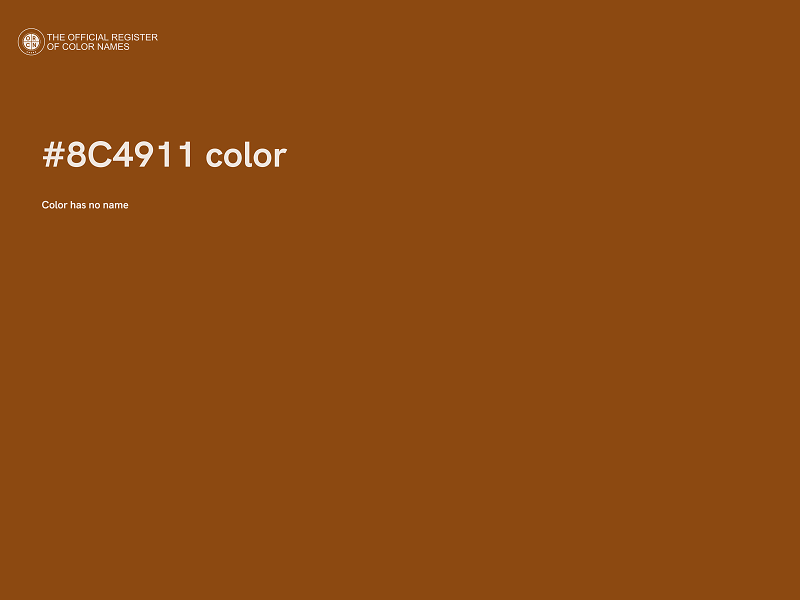 #8C4911 color image