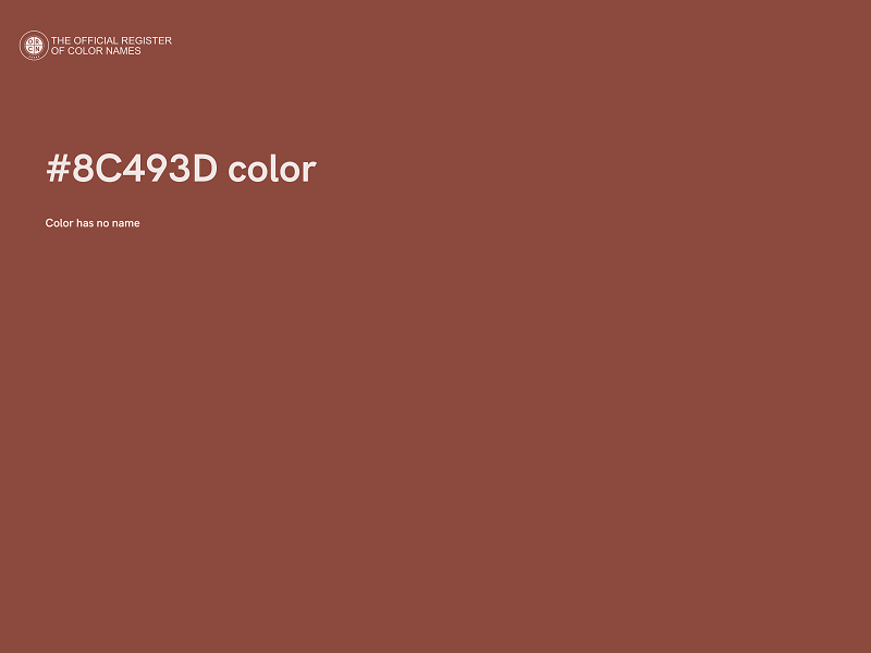 #8C493D color image