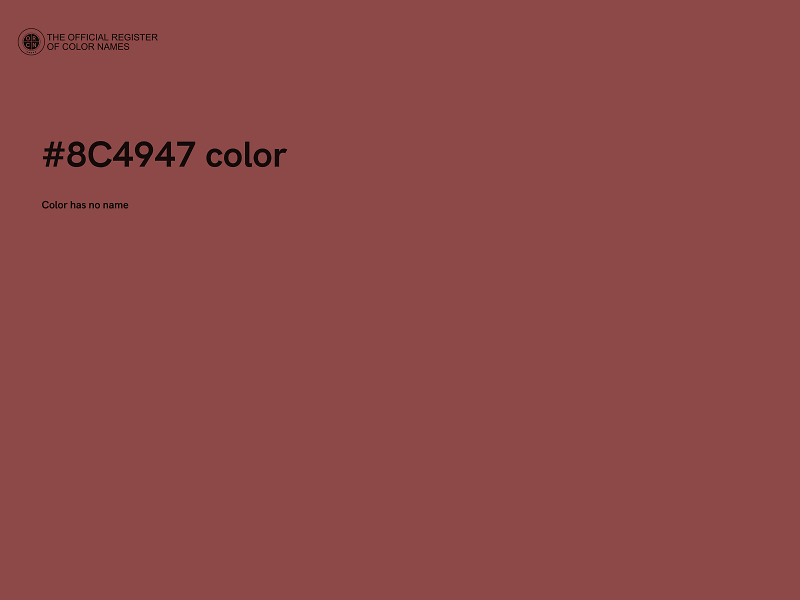 #8C4947 color image
