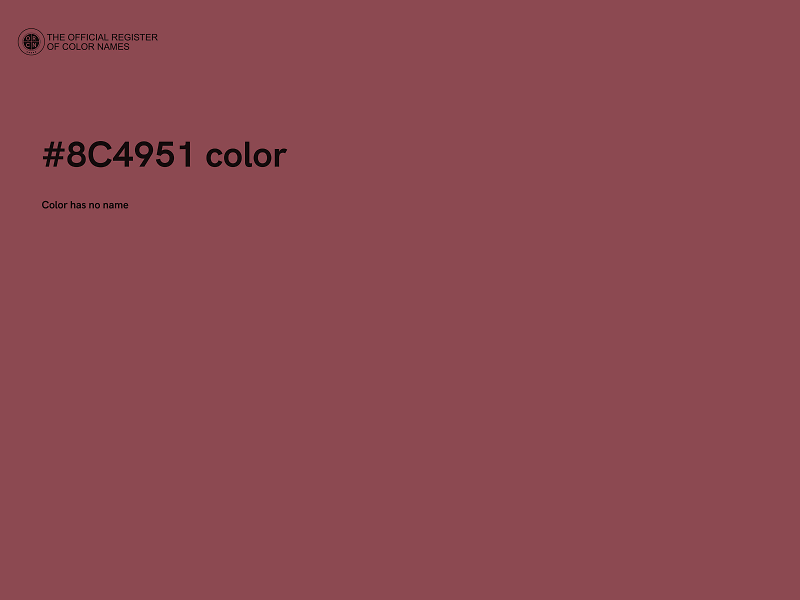 #8C4951 color image