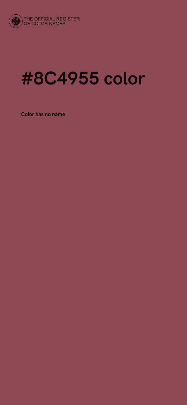 #8C4955 color image
