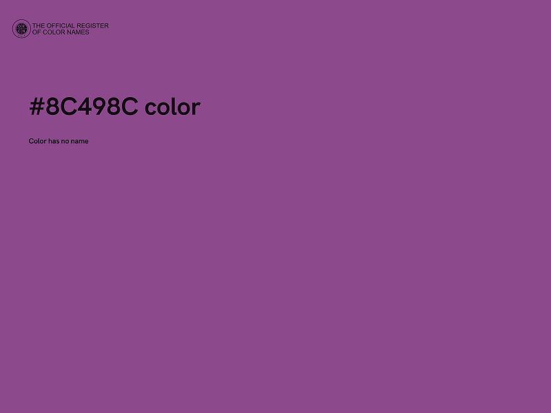 #8C498C color image