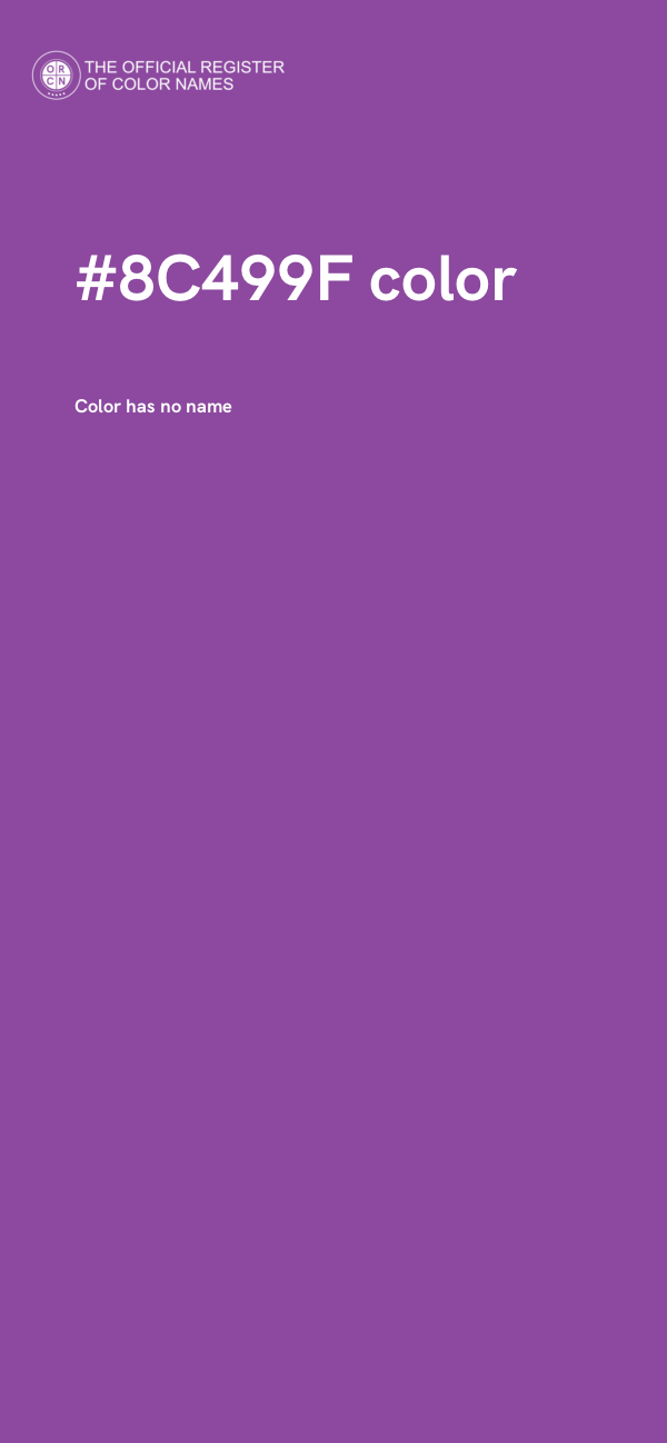 #8C499F color image