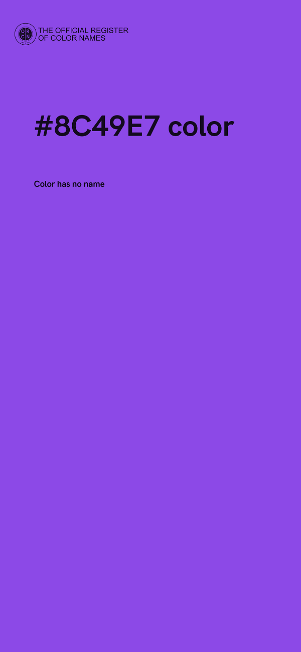 #8C49E7 color image