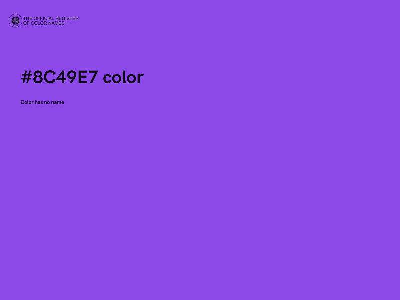 #8C49E7 color image