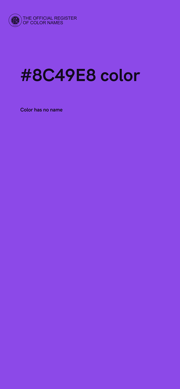 #8C49E8 color image