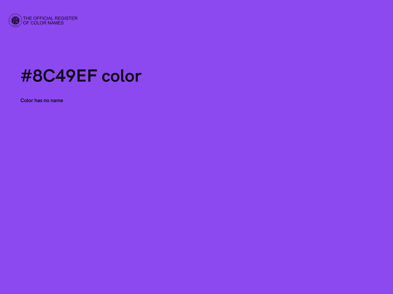 #8C49EF color image