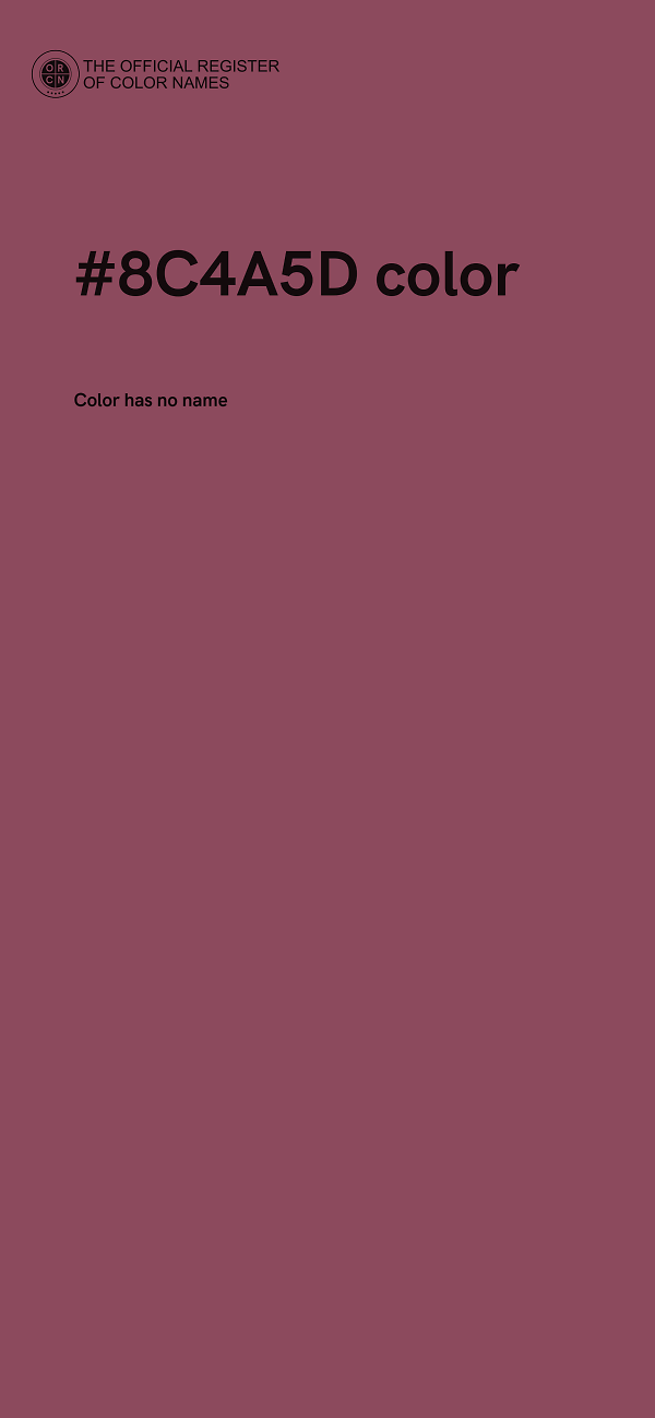 #8C4A5D color image