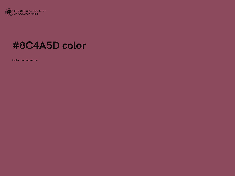 #8C4A5D color image