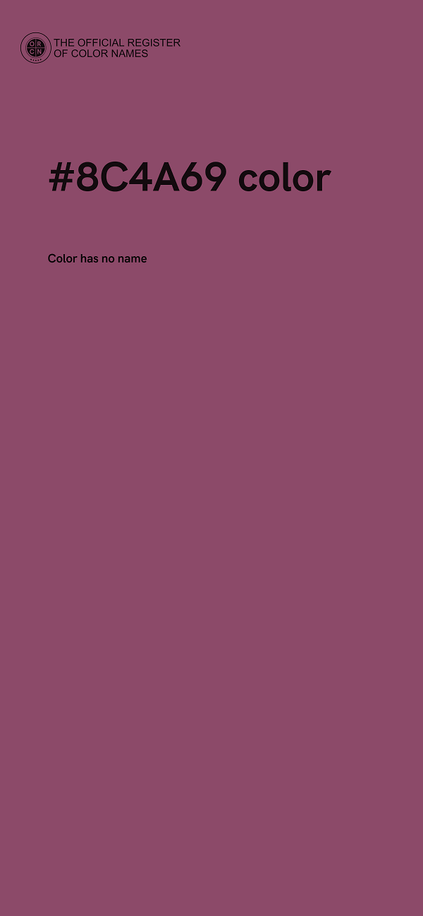 #8C4A69 color image