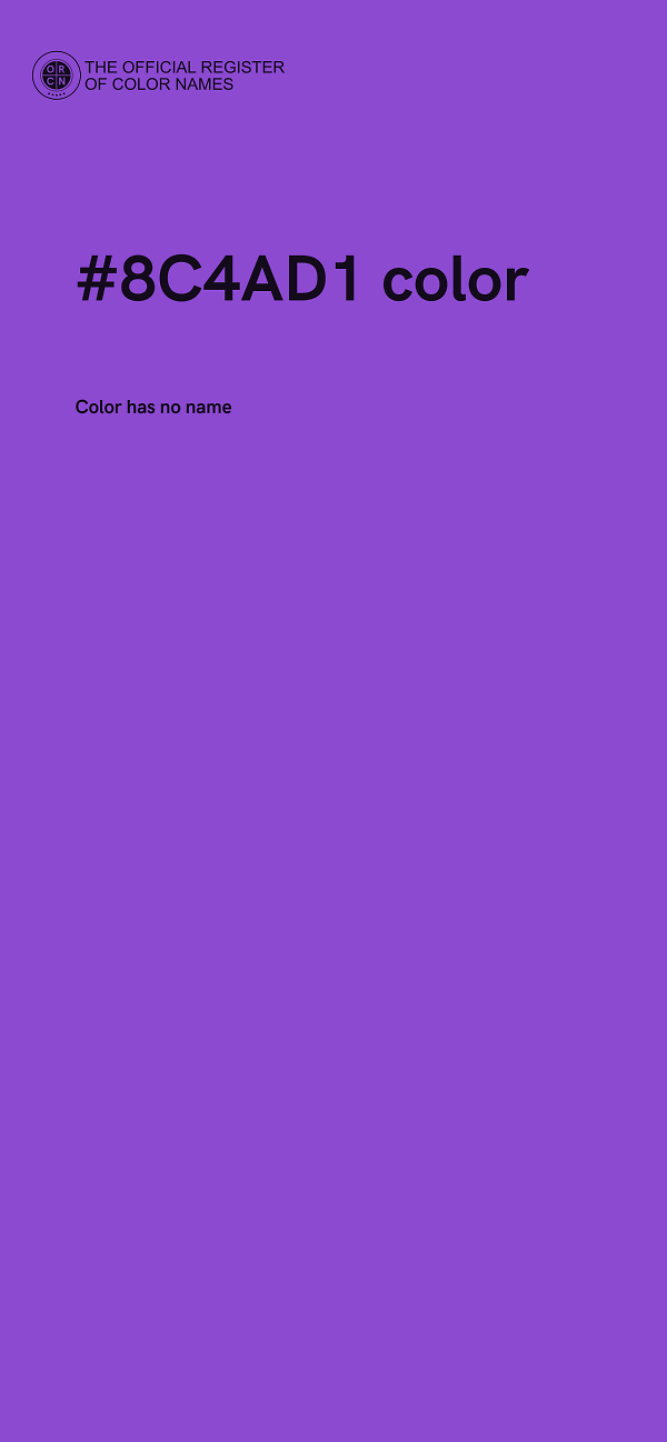 #8C4AD1 color image
