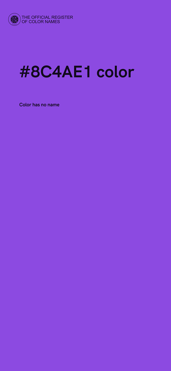#8C4AE1 color image