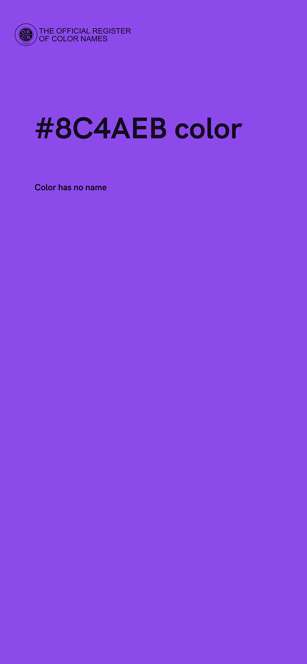 #8C4AEB color image
