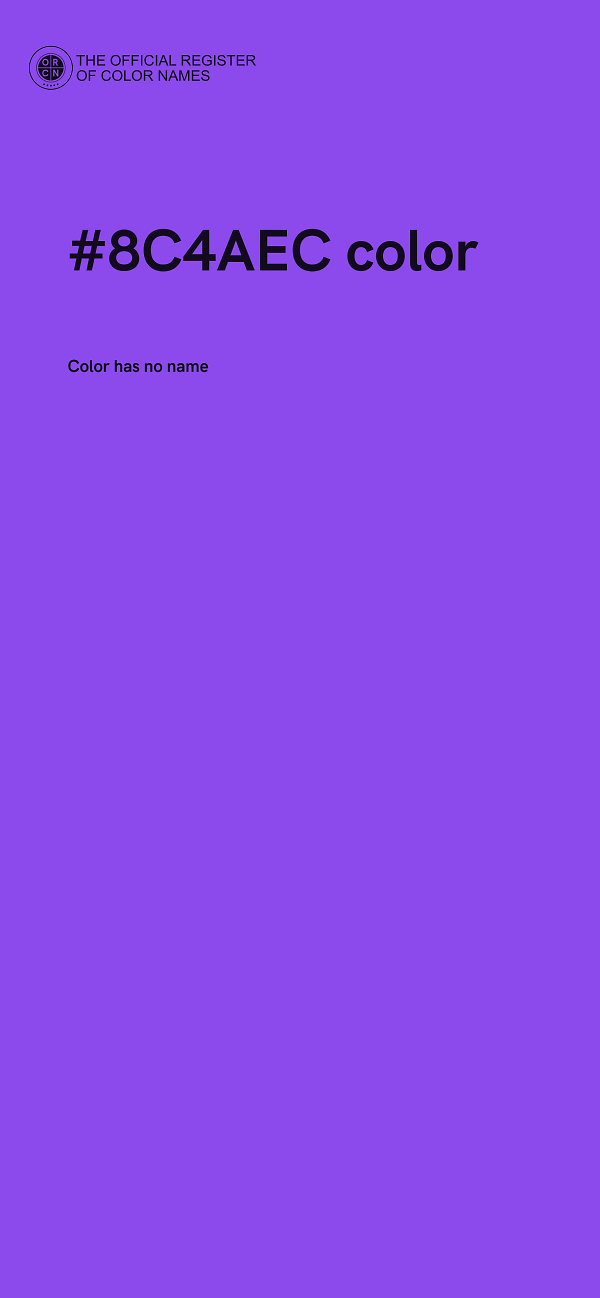#8C4AEC color image