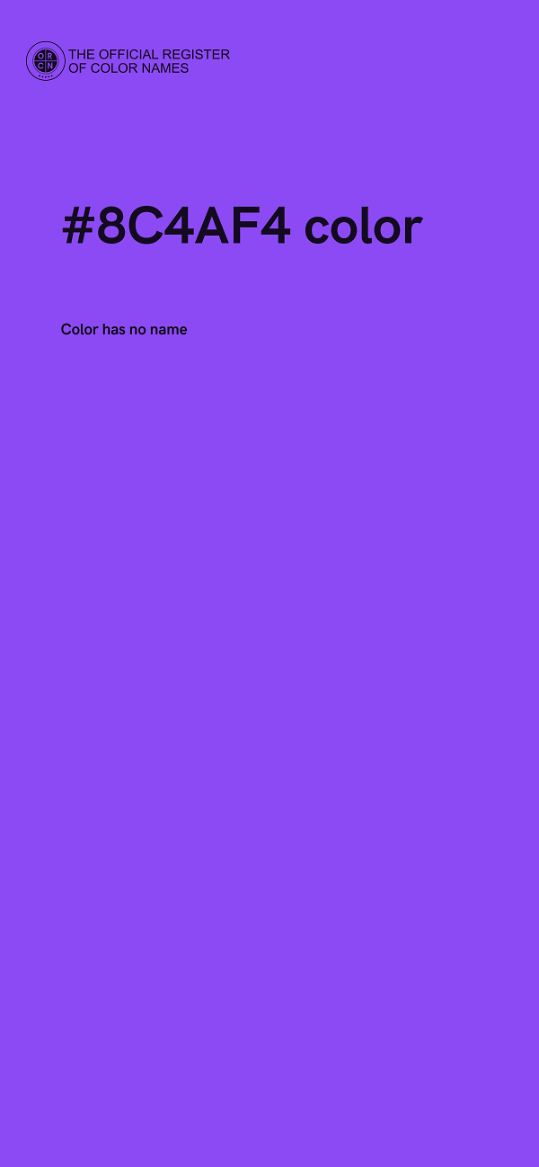 #8C4AF4 color image