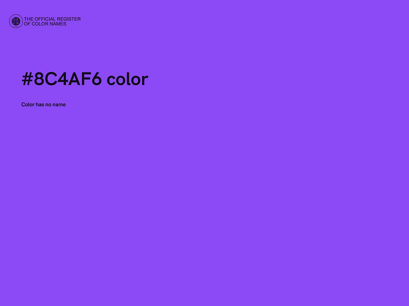 #8C4AF6 color image