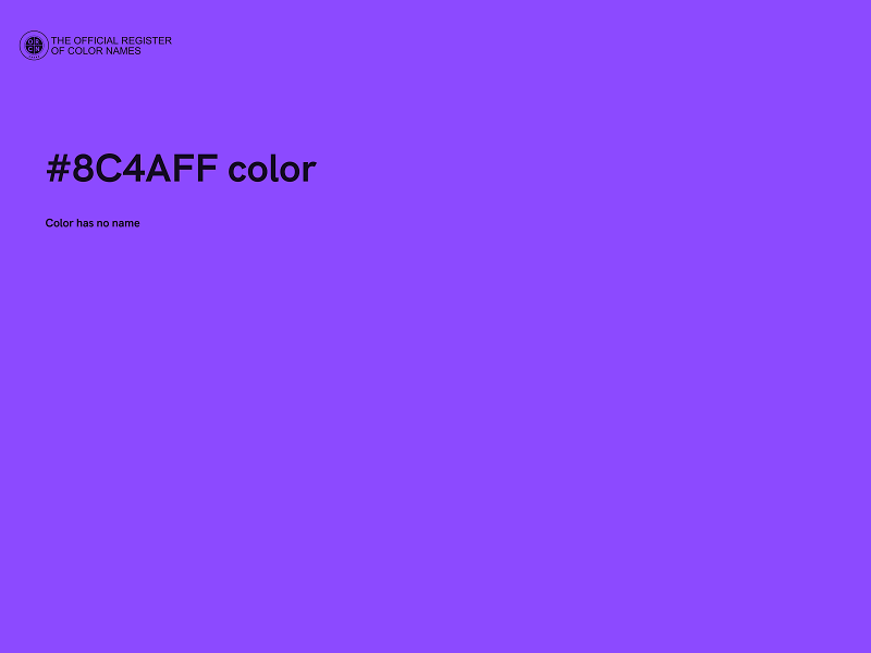 #8C4AFF color image