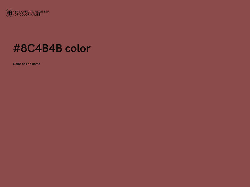 #8C4B4B color image