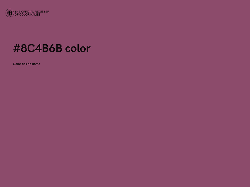 #8C4B6B color image