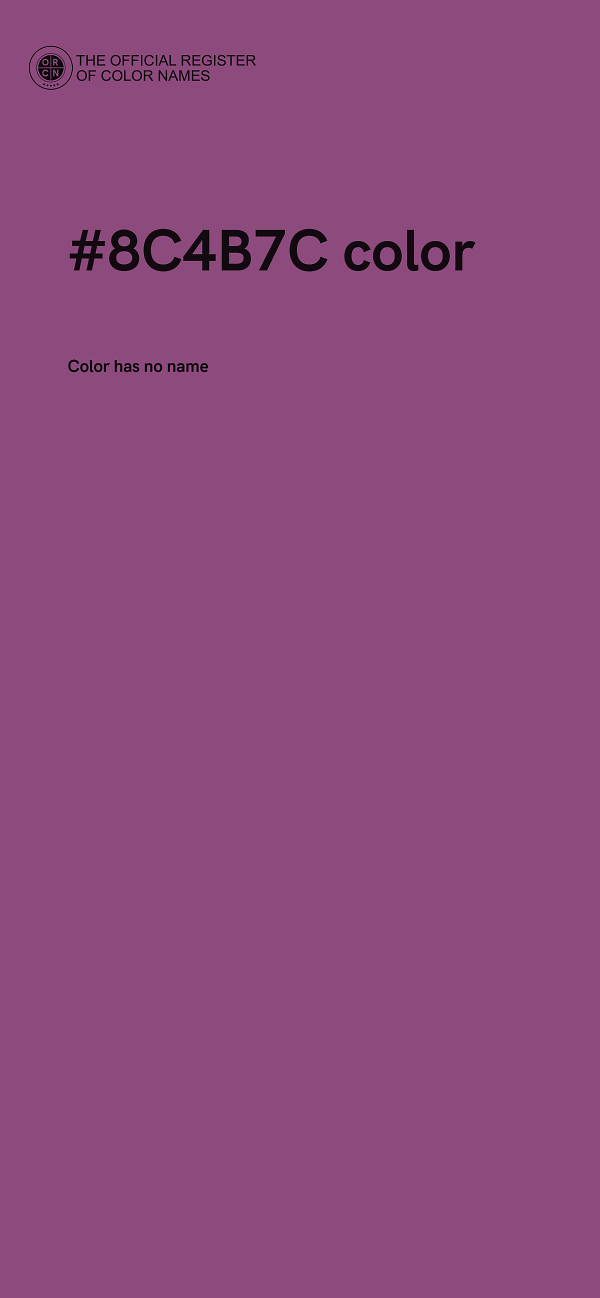 #8C4B7C color image