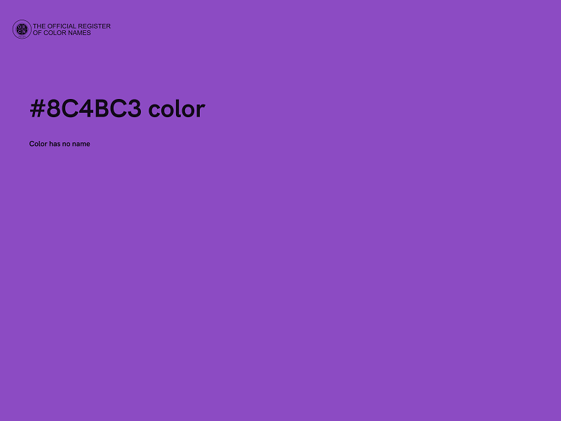 #8C4BC3 color image