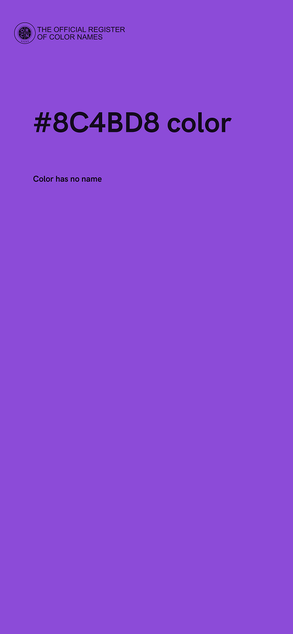 #8C4BD8 color image