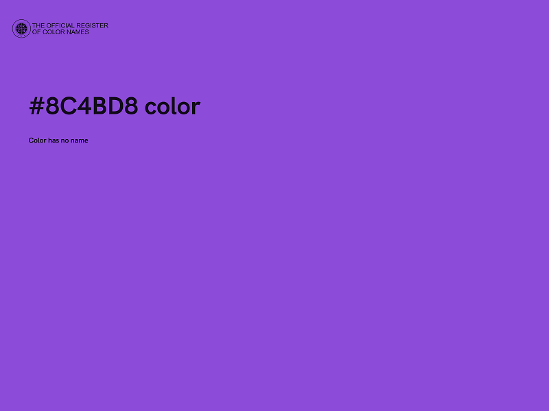 #8C4BD8 color image