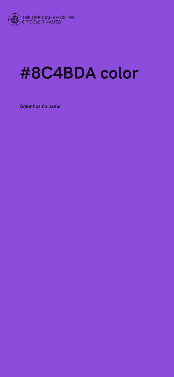 #8C4BDA color image