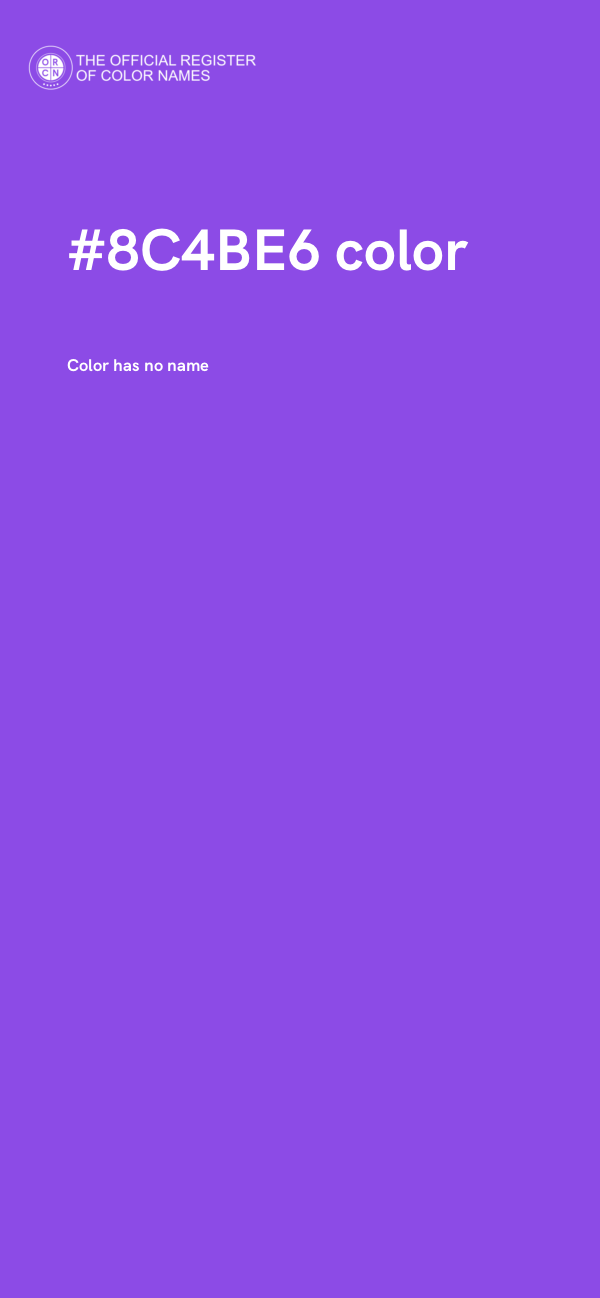 #8C4BE6 color image