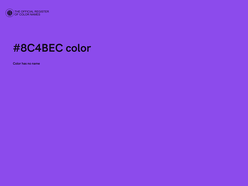 #8C4BEC color image