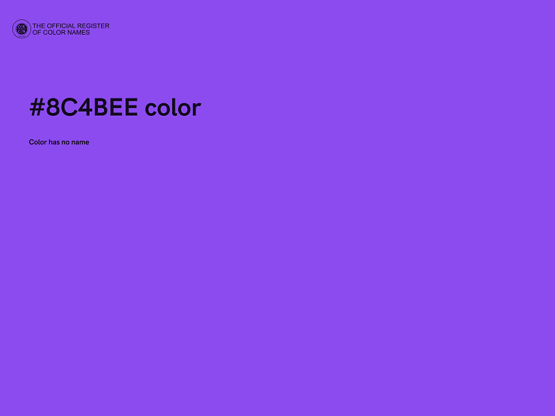 #8C4BEE color image