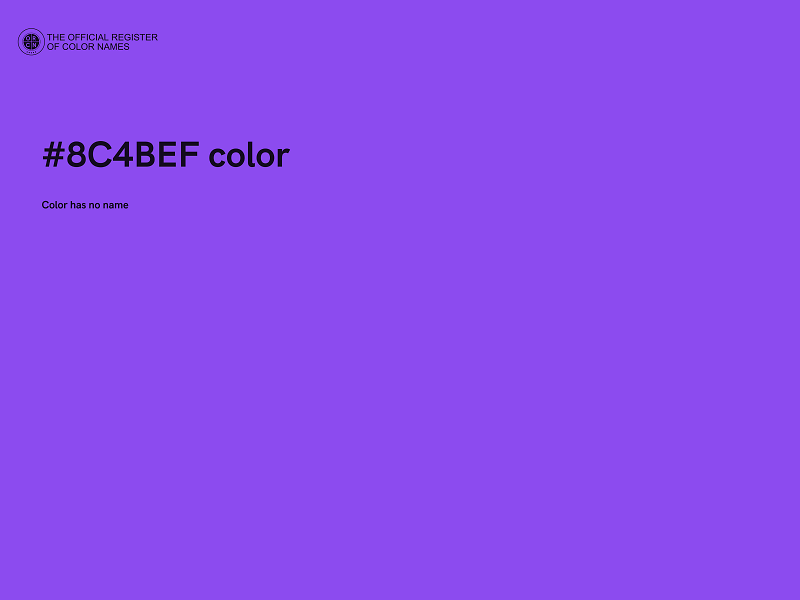 #8C4BEF color image