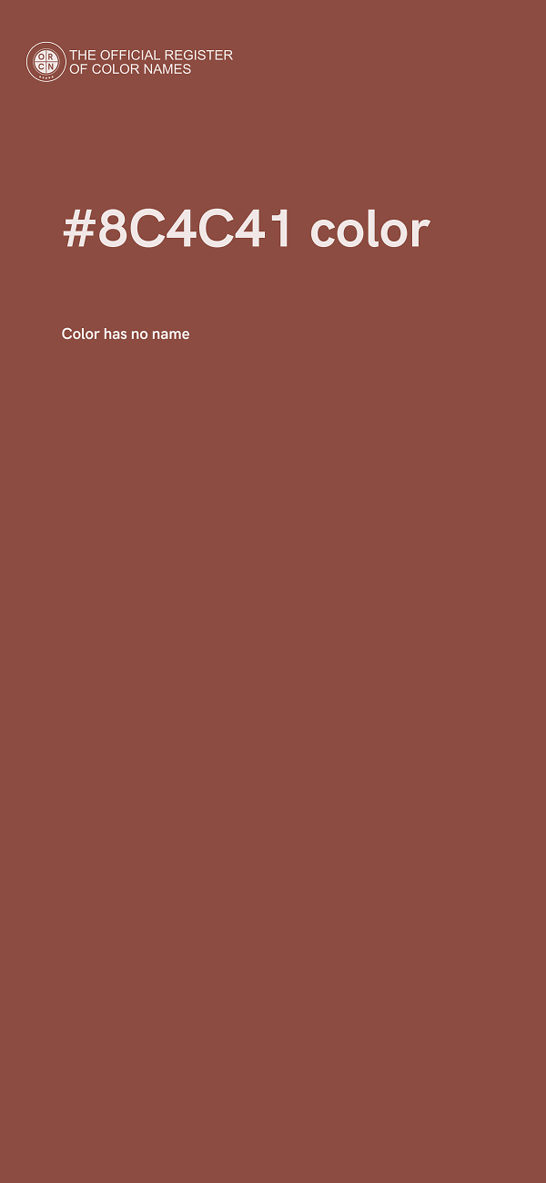 #8C4C41 color image