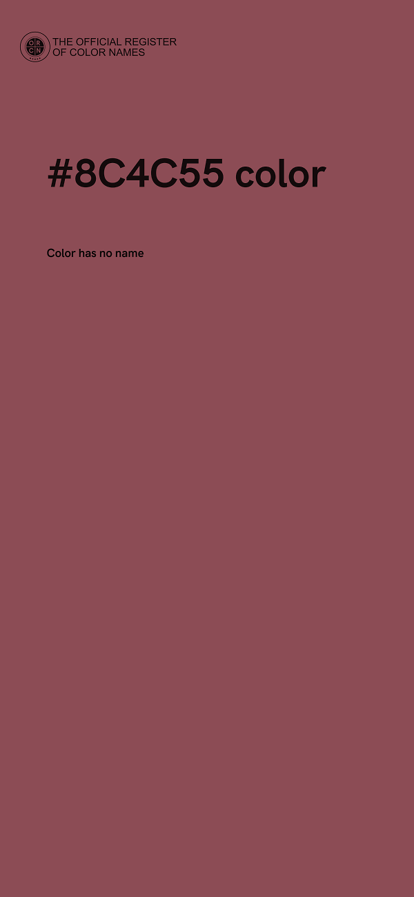 #8C4C55 color image